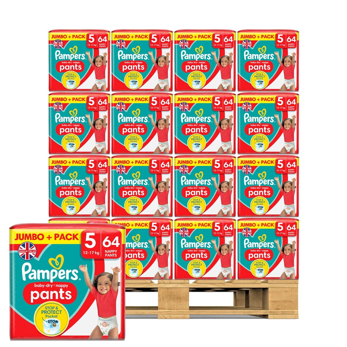 Pampers Baby Dry Pants Size 5, 96  x 64 Pack