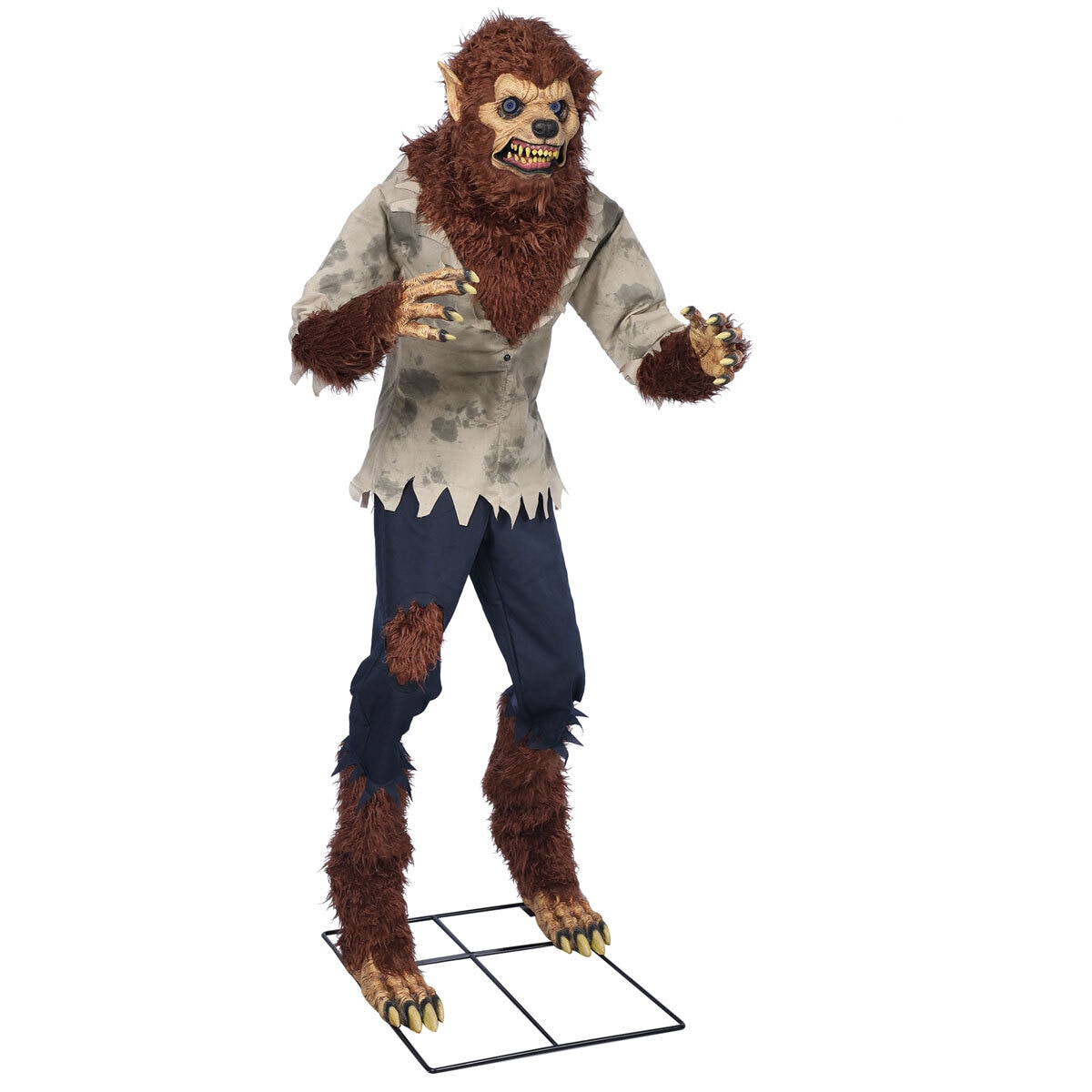 Halloween 6ft 2 Inches (1.9m) Animated Werewolf with LCD Eyes & Moving Mouth