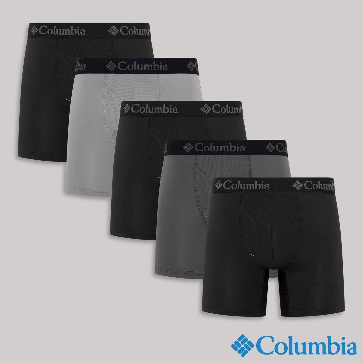 Columbia Boxer 5 Pack in Black