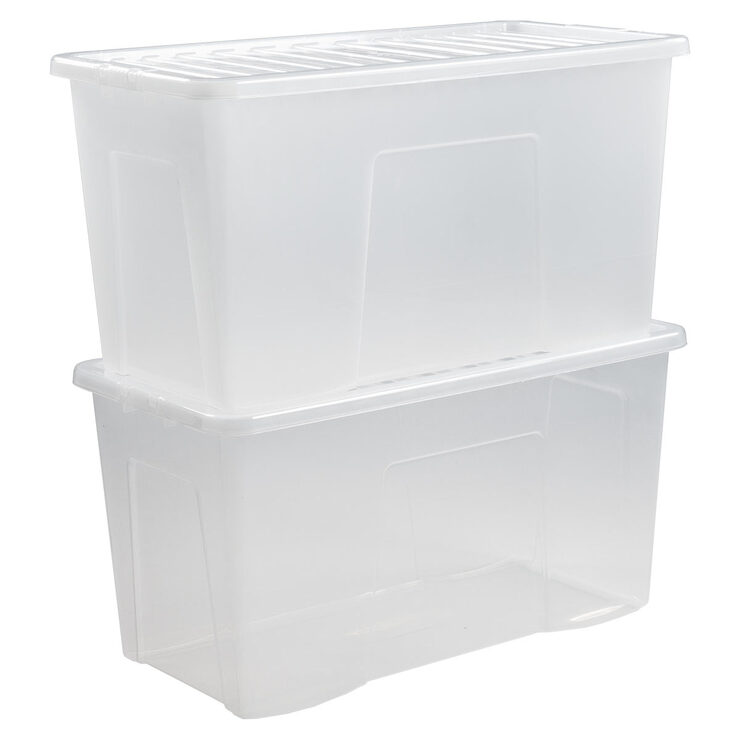 Wham 110 Litre Crystal Box & Lid - 3 Pack | Costco UK