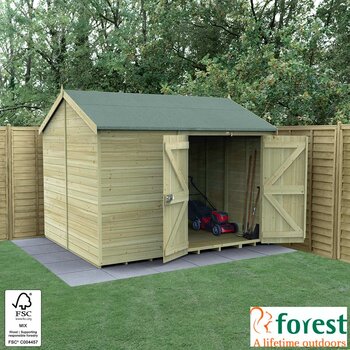 Forest Garden Timberdale 10ft x 8ft 3" (3 x 2.5m) Tongue & Groove Wooden Storage Shed