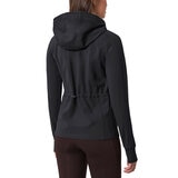 Mondetta Ladies Hooded Running Jacket in Black