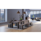 Transformer Table Siberian Birch Dining Set