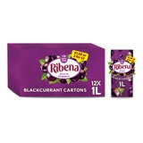 Ribena Blackcurrant Carton PMP £1.29, 12 x 1L