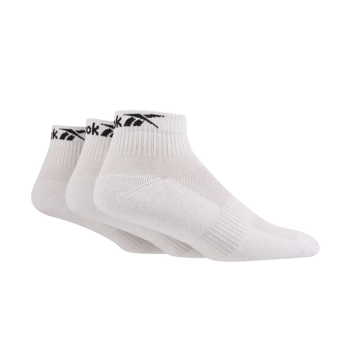 Reebok Unisex Essential Ankle Socks 6 Pack in White