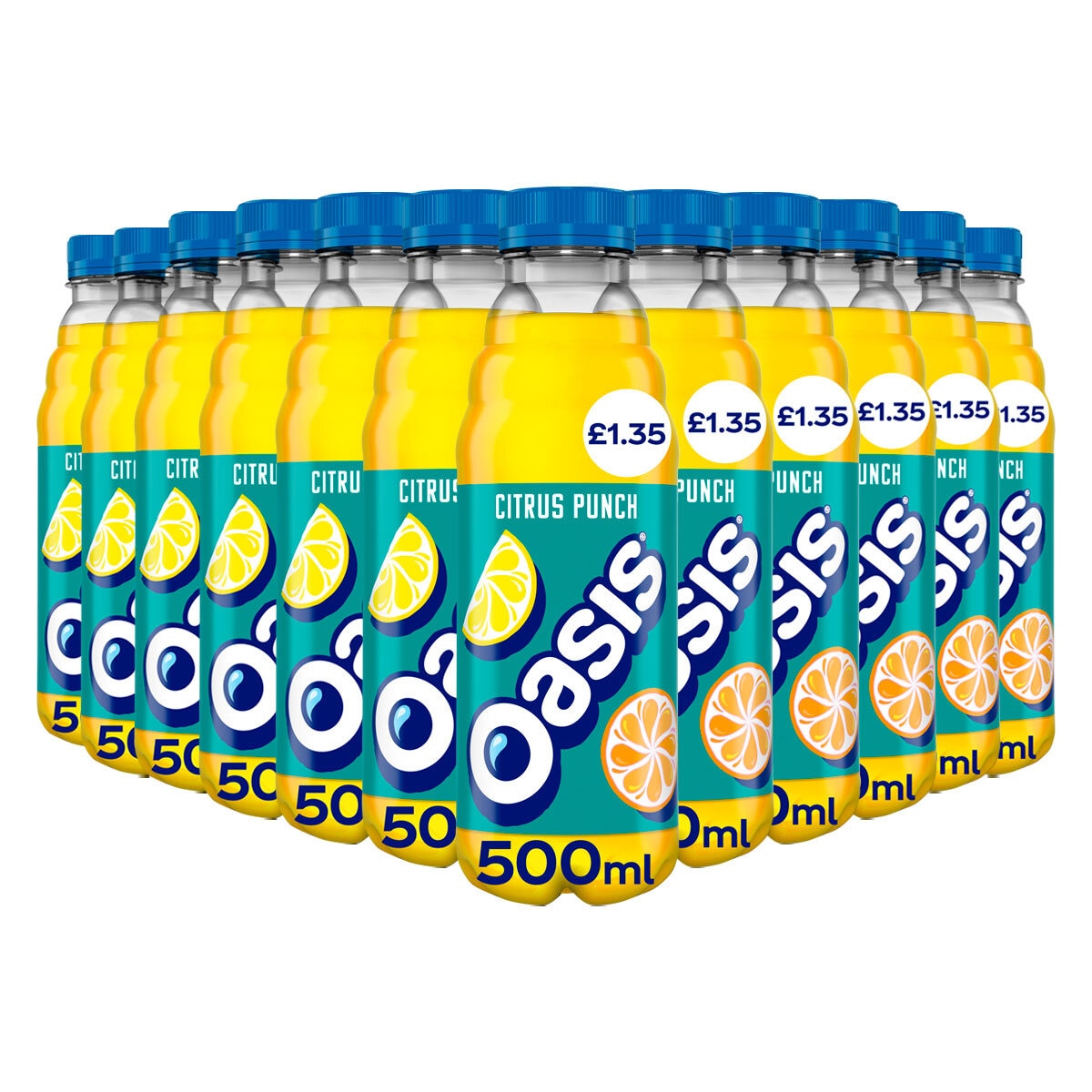 Oasis Citrus Punch PMP £1.35, 12 x 500ml