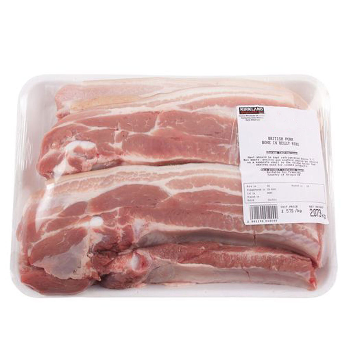 Tray of Kirkland Signaure Pork Belly Ribs Tray of Kirkland Signaure Pork Belly Ribs