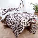 Tabitha Webb Leopard Cotton 3 Piece Bed Set in 4 Sizes