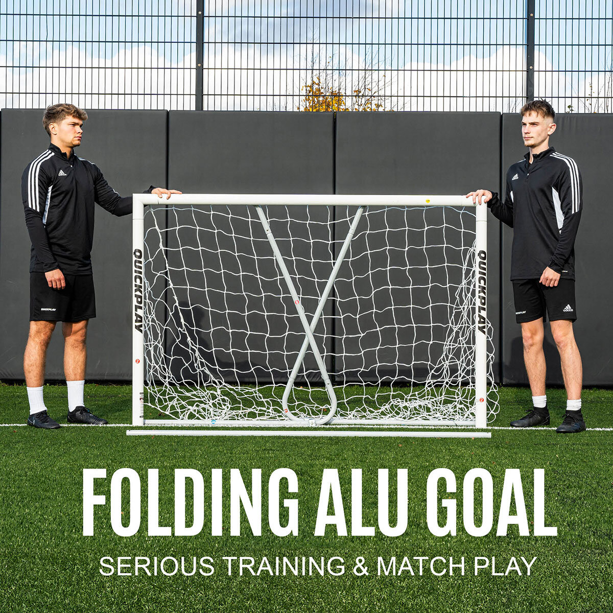 Quickplay Pro Alu Match Football Goal in 3 Sizes