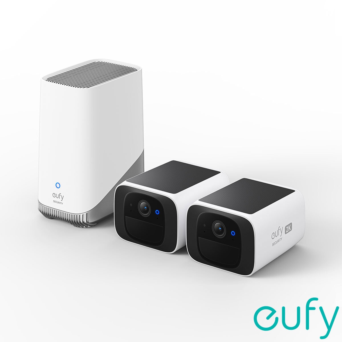 eufy SoloCam S220 2-Cam Kit with HomeBase S380 - No Monthly Fee