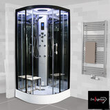 Insignia Diamond 900mm Quadrant Steam Shower in 2 Colours