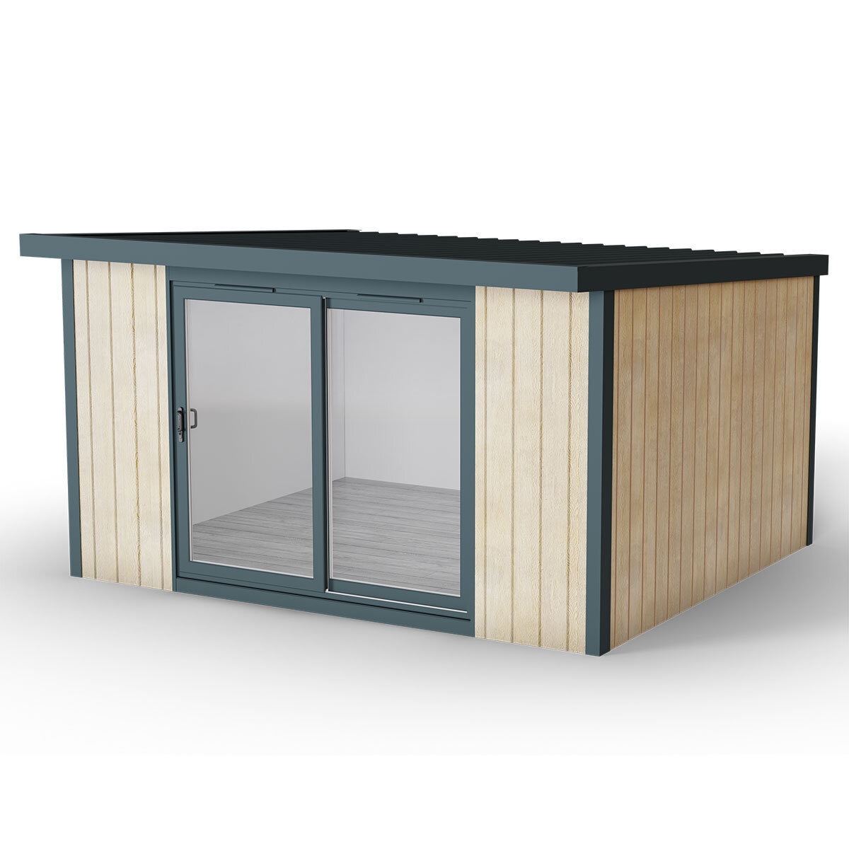 Installed Green Retreats Basebox Garden Room 4.2m x 3.6m