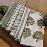 Caro Home 100% Cotton Kitchen Towels 8 Pack in Green 