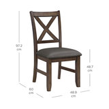 Blakely Cross Back Dining Chairs, 2 Pack