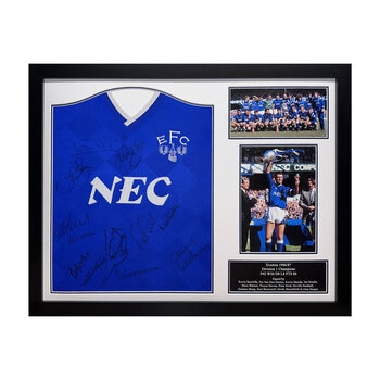 Everton 1987 Champions Signed by x12 Players Shirt