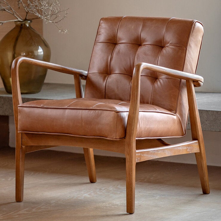Gallery Humber Vintage Brown Leather Armchair Gallery Humber Vintage Brown Leather Armchair