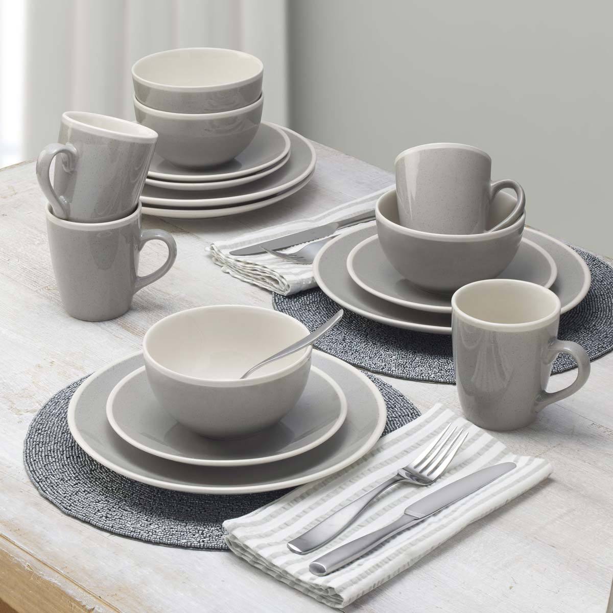 Mikasa Melanie Stoneware 16 Piece Dinnerware Set in 2 Colours | Costco UK