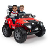 Buy Injusa Monster 24V Electric Ride On Jeep in Red Overview Image at Costco.co.uk