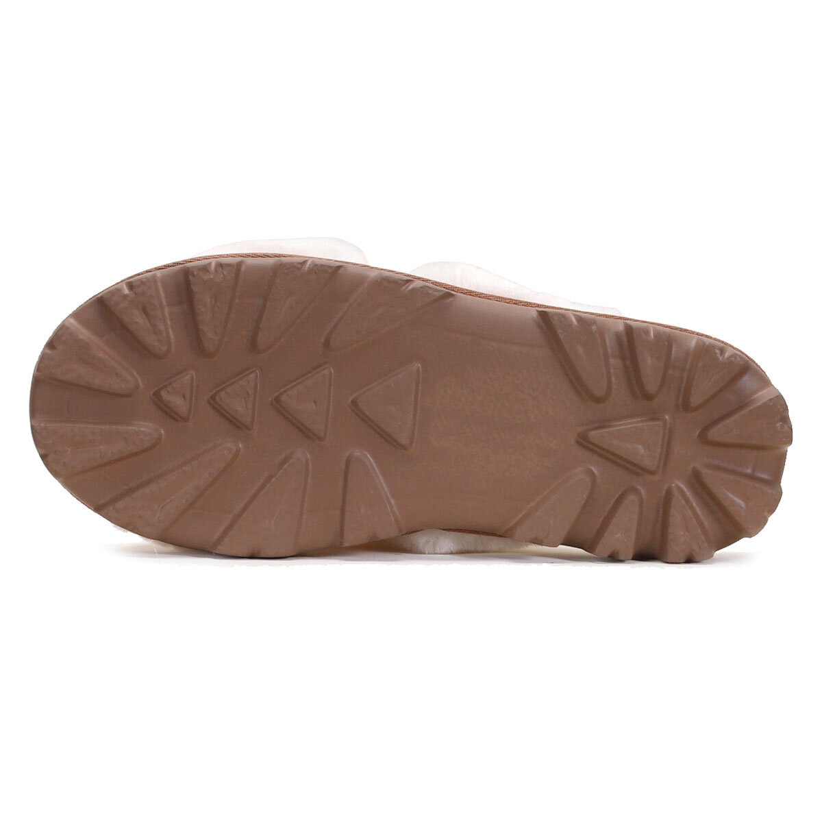 Kirkland Signature Ladies Shearling Slider Slipper in Tan