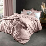 Lazy Linen 100% Washed Linen Cushion 2 Pack in Pink 
