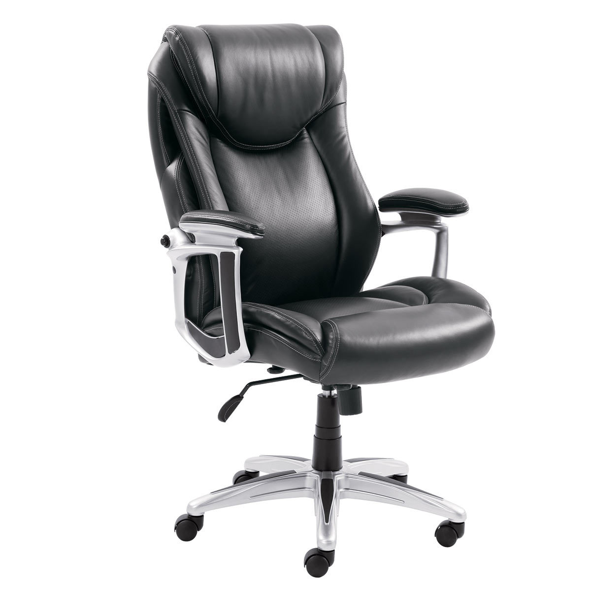 True Innovations Black Leather Executive Office Chair | Costco UK