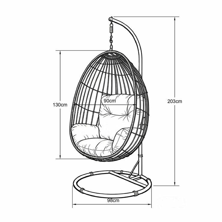 Marigold Hanging Egg Chair Marigold Hanging Egg Chair
