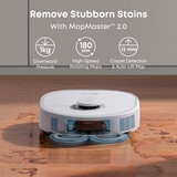Lifestyle image of Eufy X10 Pro Omni Robot Vacuum & Mop, All-in-One Station removing stubborn stains Lifestyle image of Eufy X10 Pro Omni Robot Vacuum & Mop, All-in-One Station removing stubborn stains