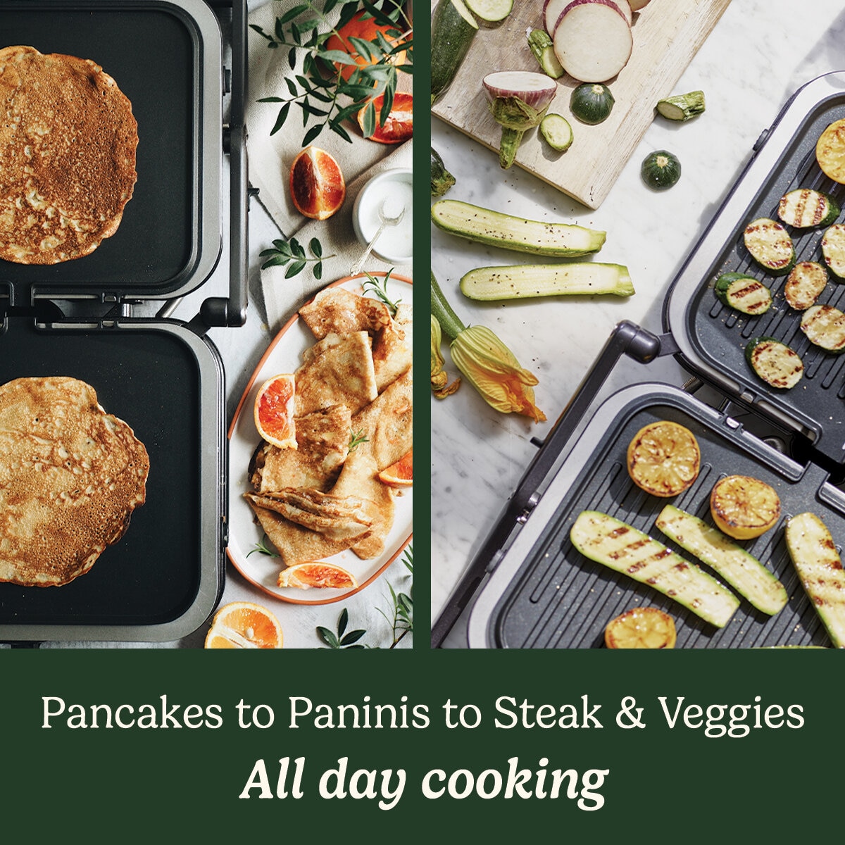 Cuisinart Grill & Griddle Lifestyle Image with text