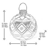 Buy Oversized Ornaments with LED Lights Assortment Diamond Dimensions Image at Costco.co.uk