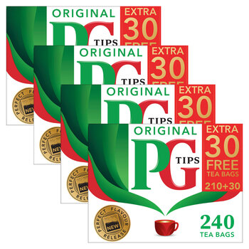PG Tips Tea Bags, 4 x 210 +30% Pack