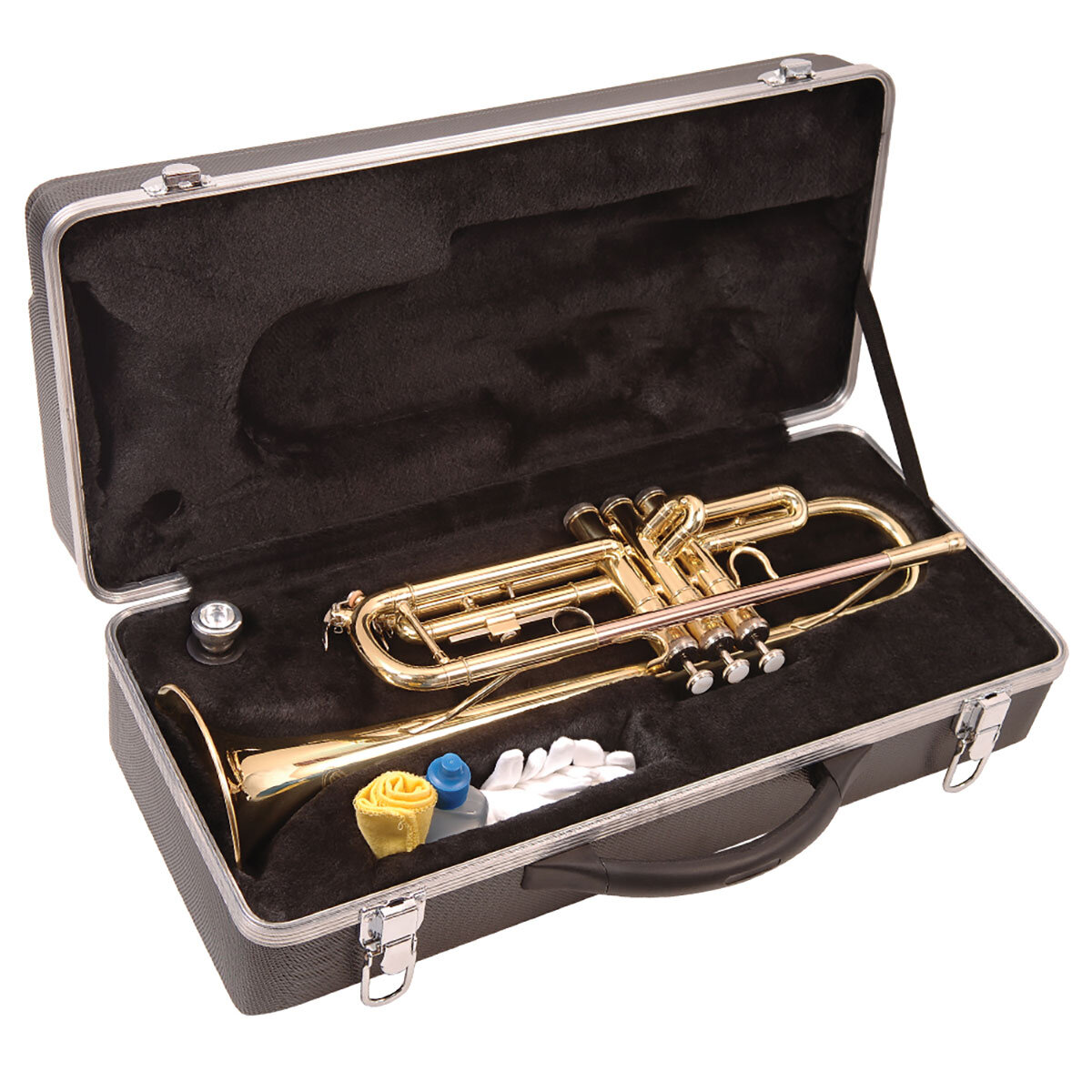 Trumpet with case