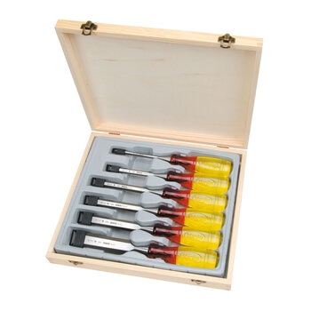 IRWIN Marples M373 Chisels Set of 6 in Wooden Case