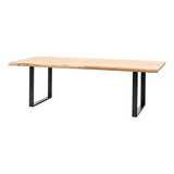 Gallery Chisbury Acacia Live Edge Dining Table, Seats 6-8