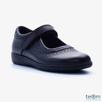 TeⓇm Sole Buddy Star Leather Girl's School Shoes