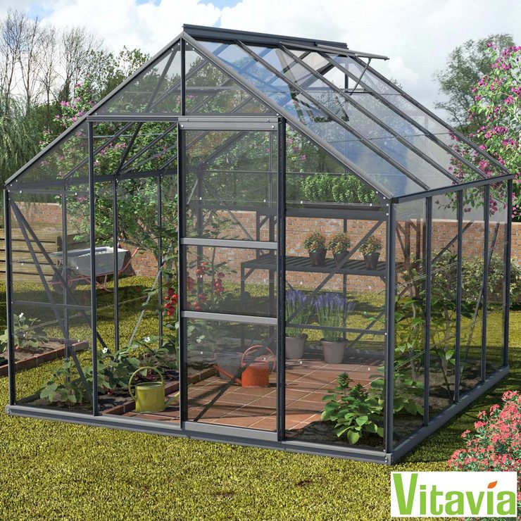 Vitavia Michigan 6700 8ft 6 X 8ft 5 2 6 X 2 6 M Greenhouse Package Costco Uk