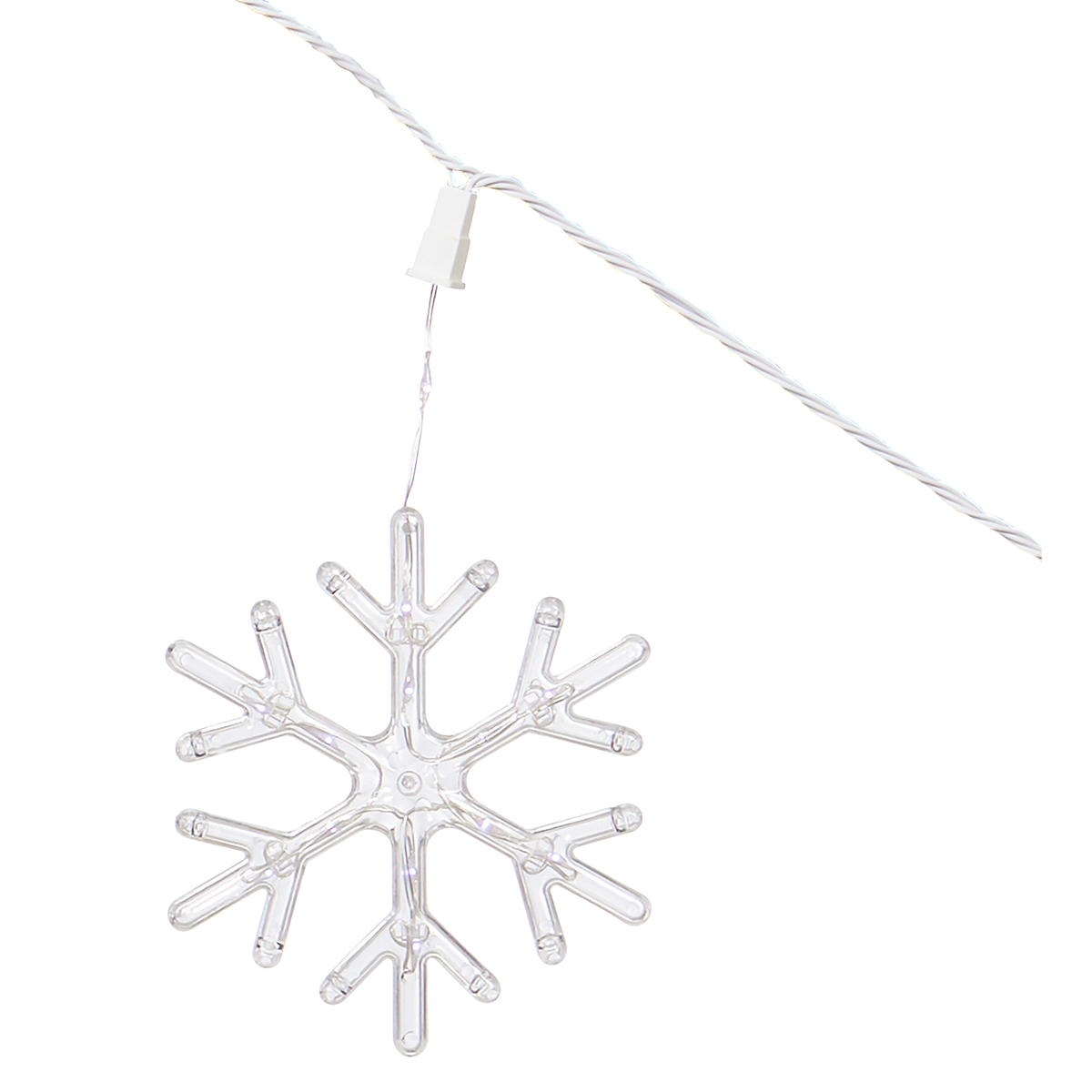 Snowflake on white background image