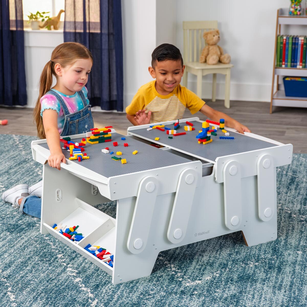 KidKraft Building Bricks Play n Store Mega Table (3+ Years)