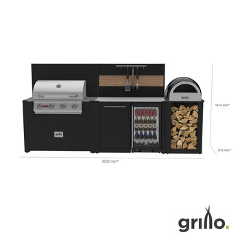 Installed Grillo Element Ashford Outdoor Kitchen 