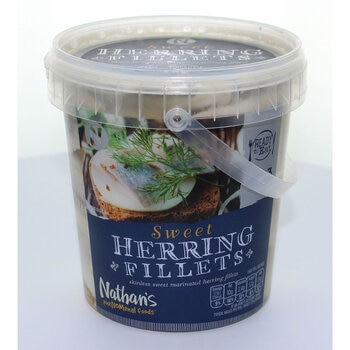 Nathan's Sweet Herring Fillets in Brine, 450g Nathan's Sweet Herring Fillets in Brine, 450g