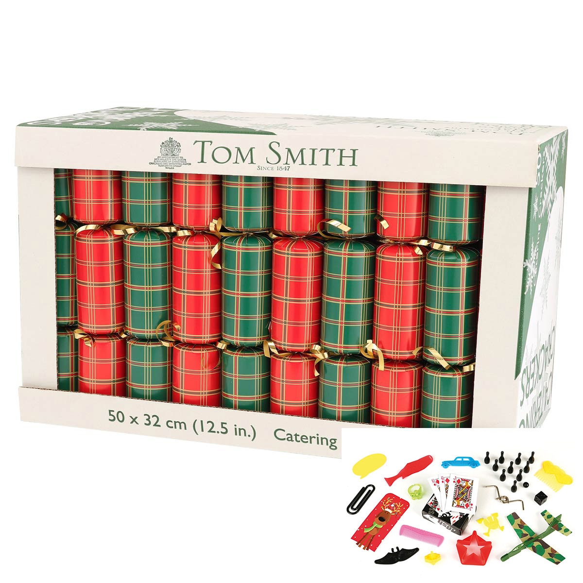 Tom Smith 13 Inch (32 cm) Christmas Crackers - 50 Pack | Costco UK