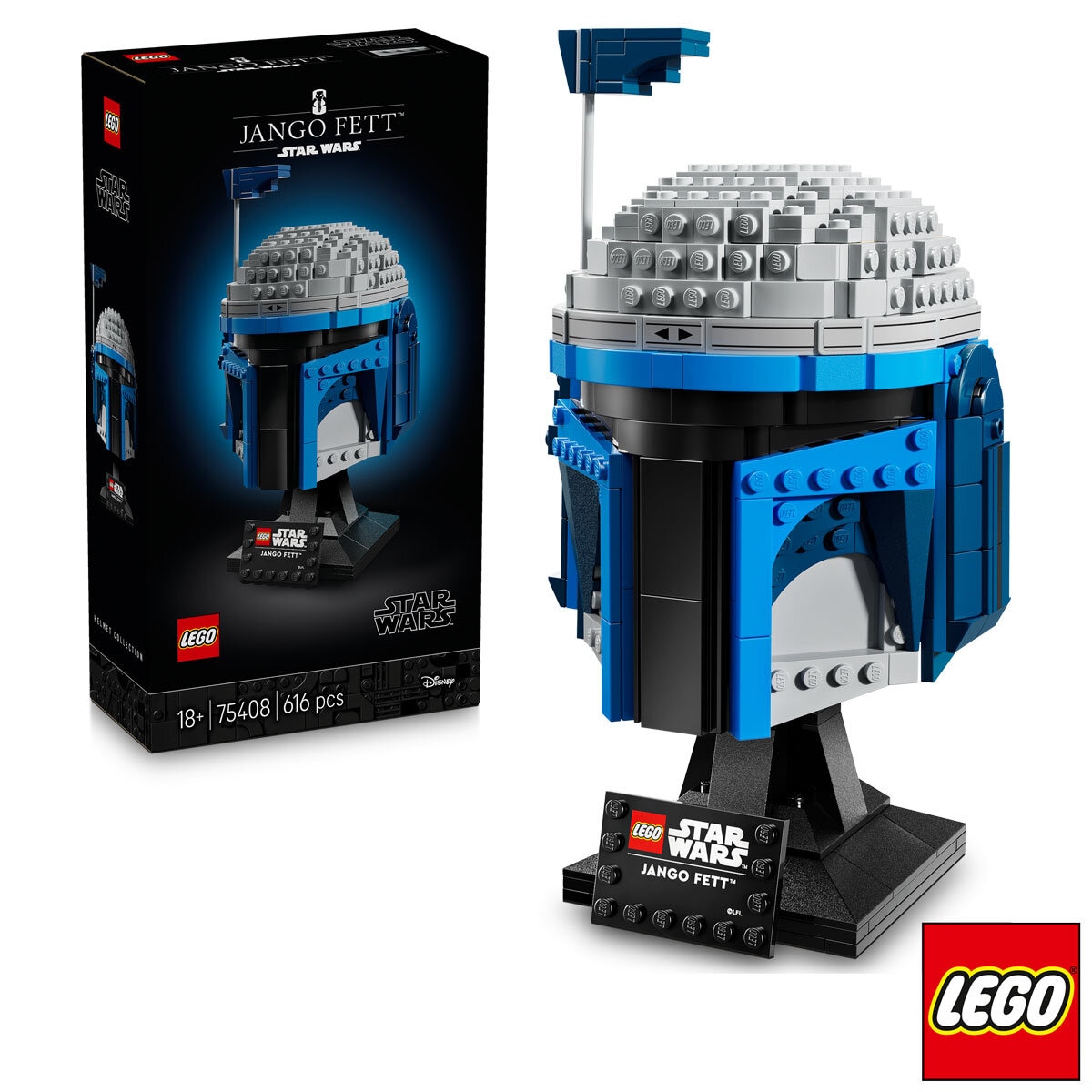 LEGO Star Wars Jango Fett™ Helmet - Model 75408 (18+ Years) LEGO Star Wars Jango Fett™ Helmet - Model 75408 (18+ Years)