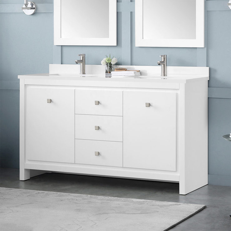 OVE Decors Oxford 150cm Dual Vanity Basin Unit Costco UK