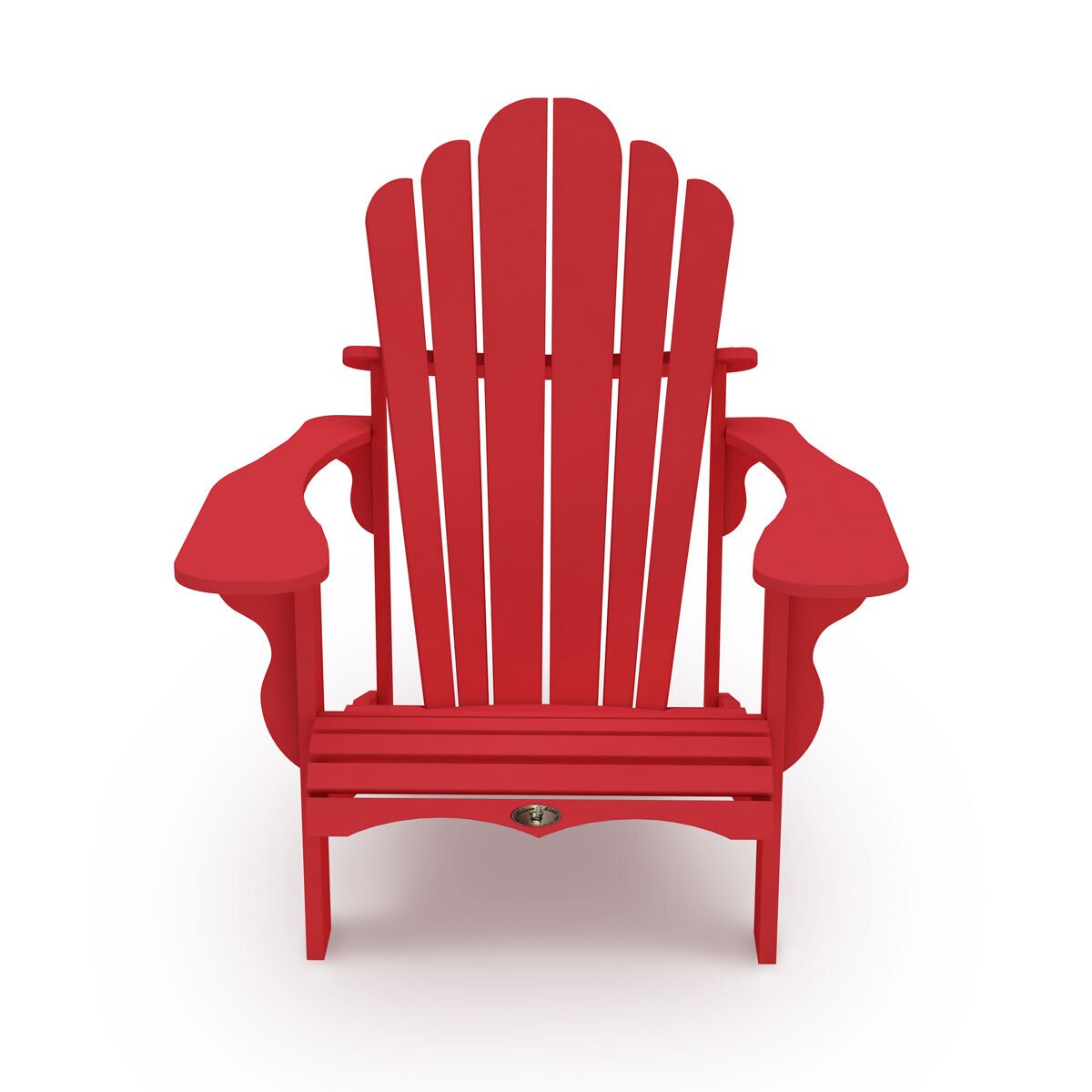 Leisure Line Adirondack Faux Wood Garden Chair in Red Leisure Line Adirondack Faux Wood Garden Chair in Red