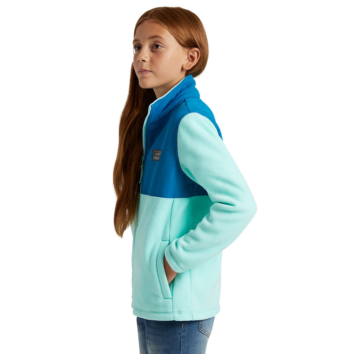 Eddie Bauer Full Zip Fleece Jacket in Aqua