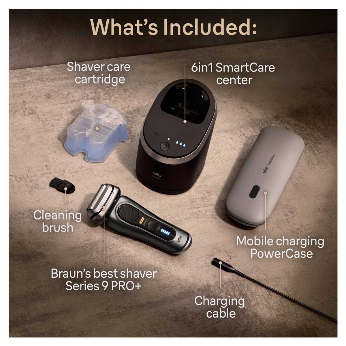 Braun Electric Razor for Men, Series 9 Pro 9465cc Wet & Dry Electric Foil  Shaver with ProLift Beard Trimmer, Cleaning & Charging SmartCare Center,  Noble Metal : : Beauty & Personal Care