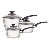 Tramontina Stainless Steel Saucepan Set, 3 Piece