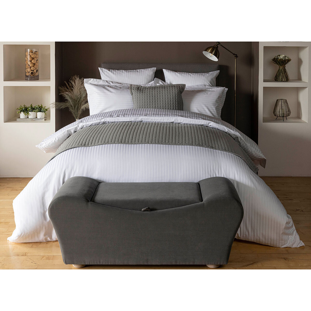 Belledorm 540TC Duvet Set Double in White, 3 piece set