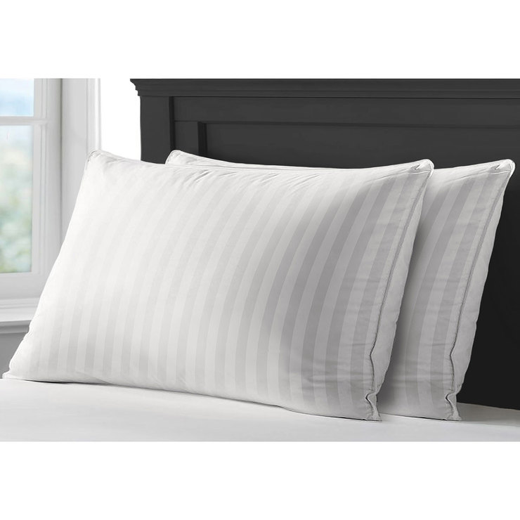 Hotel Grand Double Down Goose Feather & Down Jumbo Pillow, 2 Pack