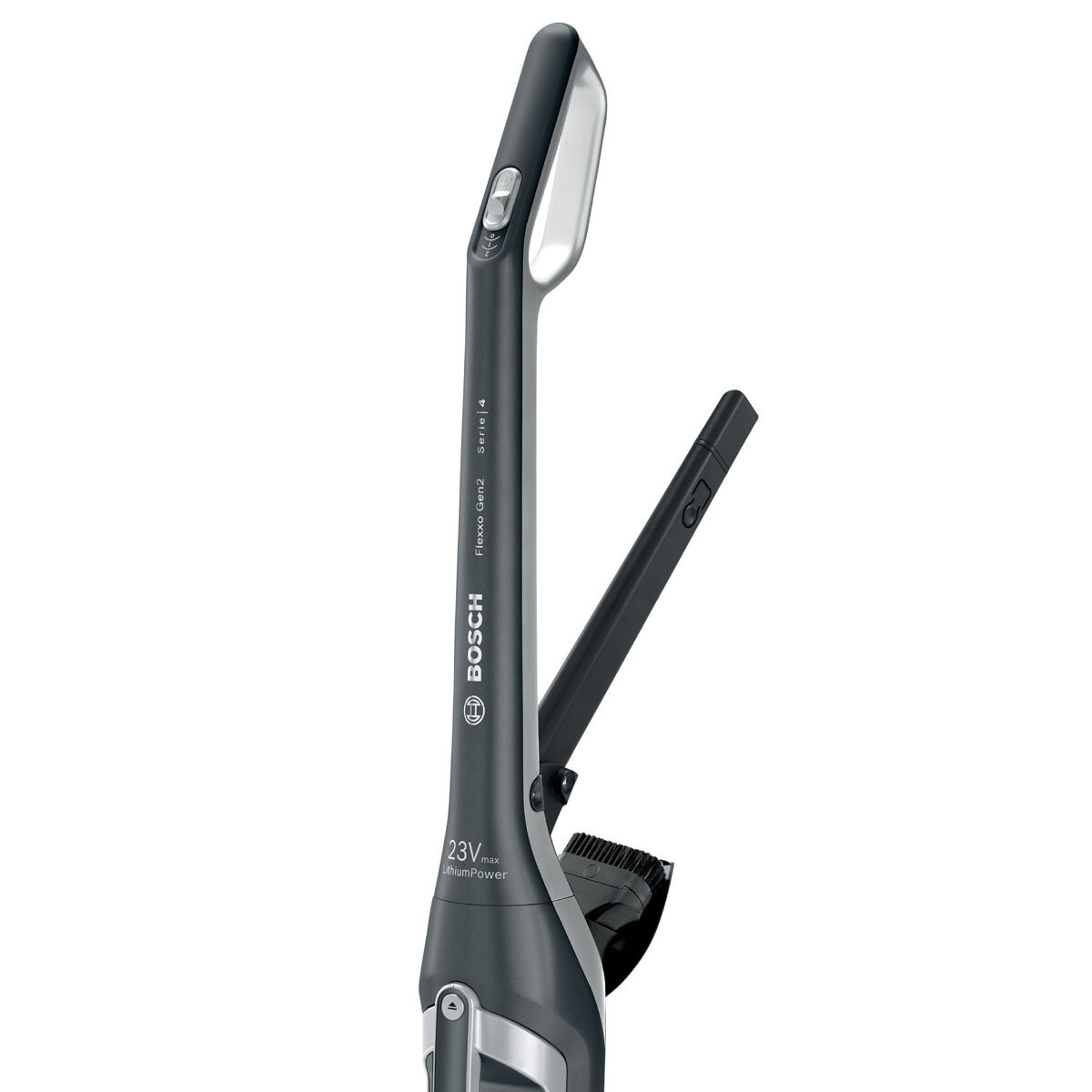 Close up image of Bosch Flexxo Vacuum handle