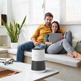Lifestyle image of Winix Compact Air Purifier with two people